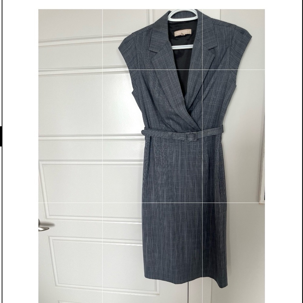 Classic Gray Banana Republic Sleeveless Dress